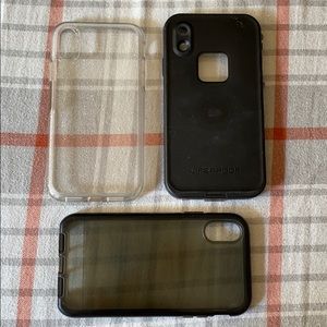Lot of 3 iPhone XR Case Lifeproof Otterbox